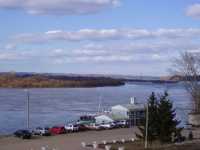 Разлив реки Оки возле Павлова по состоянию на 13 апреля 2010г.