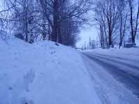 Снежная зима в Павлове-на-Оке.