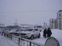 Апрельский снегопад в Павлове остановил общественный транспорт
